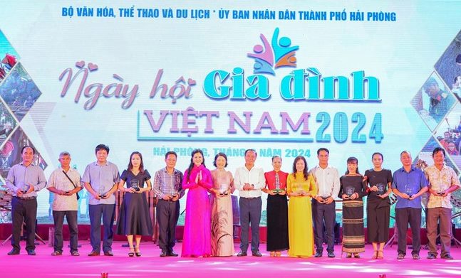 Tổ chức Ngày hội Gia đình Việt Nam năm 2024 được tổ chức tại thành phố Hải Phòng. Ảnh: Bộ Văn hóa, Thể thao và Du lịch